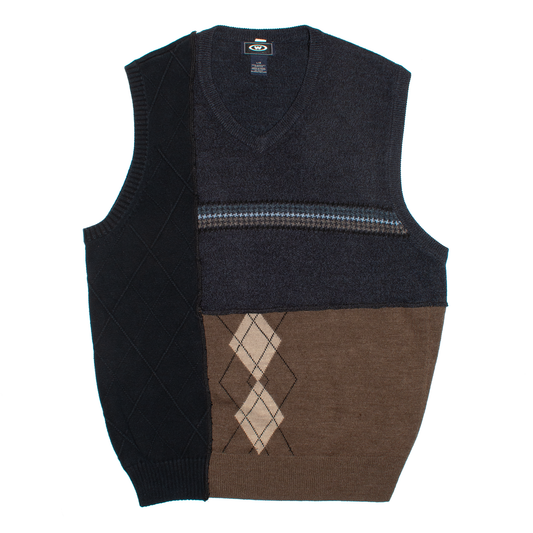 PATCHWORK SWEATER VEST #4